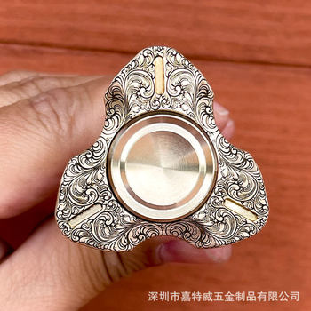 Linghu second generation stainless steel brass fingertip gyro decompression metal toy EDCZ rotating durable stable wholesale
