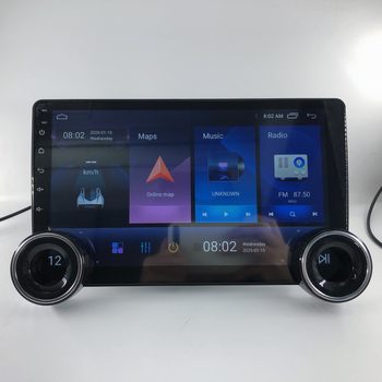 Cross-border special for 10.1 double knob 360 degree rotation universal Android large screen car DVD navigator all-in-one machine