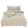 Class a Naked Sleeping Pure Cotton Four-Piece Set for Home Use, All-Cotton Student Dormitory Duvet Cover Bedding, Thickened Three-Piece Set, Ins Style
