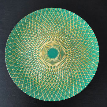 High-Appearance Round Glass Fruit Plate for Living Room Home Salad Dessert Dim Sum Western Food Plate Creative High-Level Sense Plate