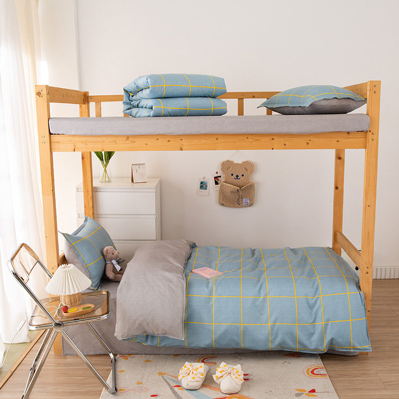 Quilt Full Set Air-Conditioned Quilt Single Student Dormitory Spring Autumn Winter Quilt Four-Piece Set Upper and Lower Bed Six-Piece Set