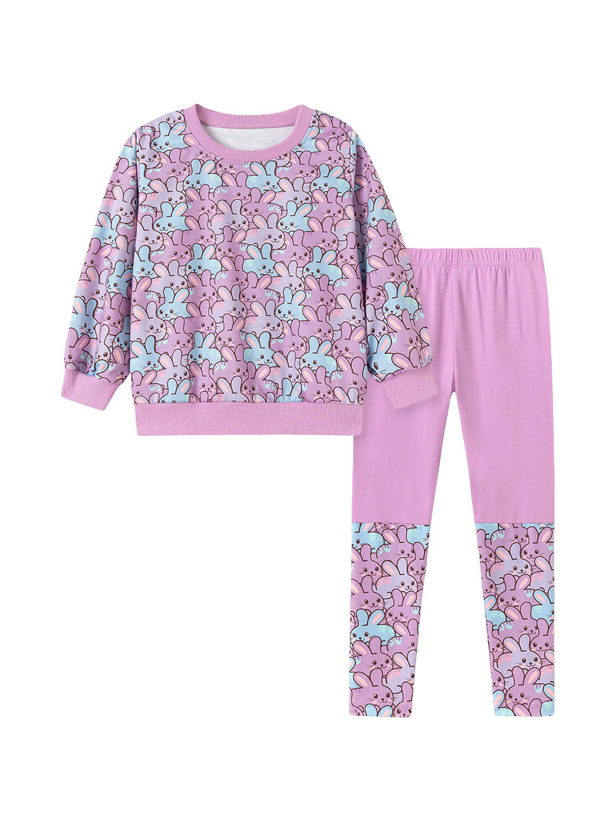 Autumn Girls' Set, Cartoon Cute Kids' Outfit, [Style] Long-sleeve Kids' Set