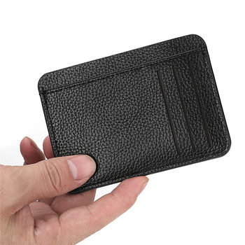 Wholesale Credit Card Holder Soft Leather Ultra-thin pu Leather Small and Exquisite Multi-card Slot Student Card Holder Short Wallet