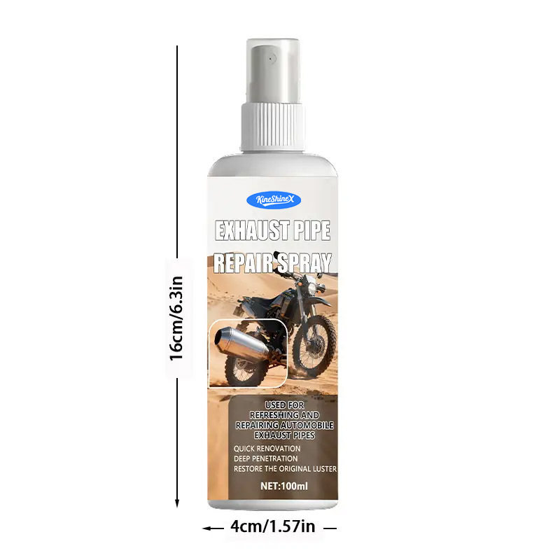 Exhaust Pipe Care Spray Chrome-Plated Surface Brightening and Renewal Protective Coating Engine Metal Polishing Repair Agent