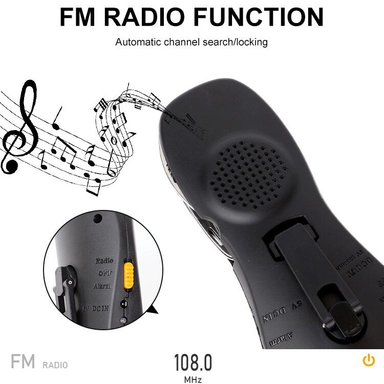 Hand-Cranked Radio Flashlight Emergency Charging Outdoor Lighting Emergency Disaster Relief Outdoor Tool Knife