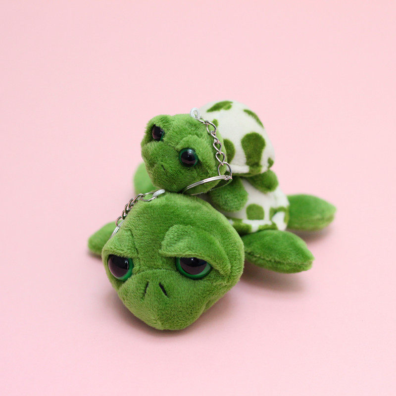 Cute Big-Eyed Turtle Plush Keychain Pendant Turtle Small Doll Turtle Doll Girl Gift School Bag Pendant
