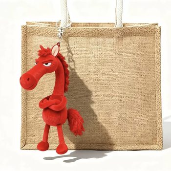 Year of the Horse Mascot Plush Toy Genuine Cool Black Horse Doll Creative Stuffed Animal Children's Cute Little Ornament