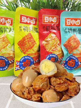 Bean Small Marinated Quail Egg Dried Bean Small Package Spicy Spicy Instant Hand-Ripped Vegetable Meat Bean Snacks