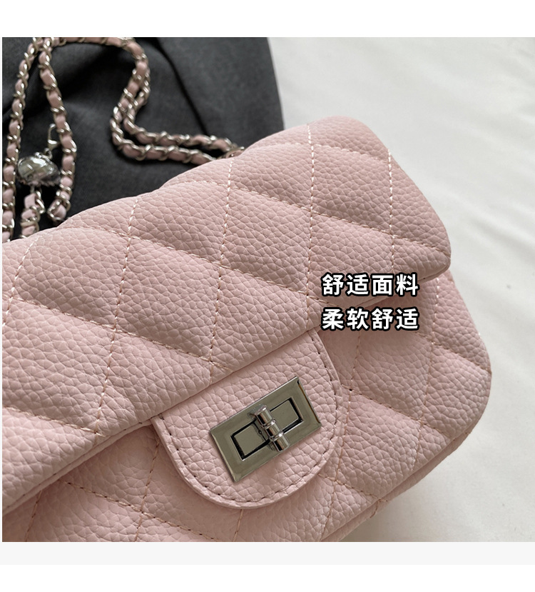 Korean Style New Fashion Chanel Style Diamond Embroidery Line Small Square Bag Women's Underarm Bag High-grade Chain Crossbody Bag 15 O1CN01Bq5lOp1HDBIaAlZr2 !!2214631120723 0 cib