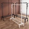 Telescopic Clothes Drying Rack Floor-Standing Room Bedroom Popular Clothes Hanging Rod Adjustable Adjustment Cool Clothes Rack Home Balcony Clothes Rack