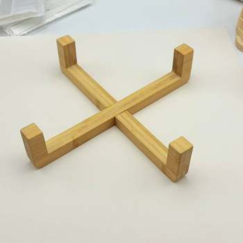 Cat Bowl Wooden Cat Bowl Dog Bowl Cat Basin Feeding Basin Cat Bowl Double Bowl Anti-Knock Simple Solid Wood Household