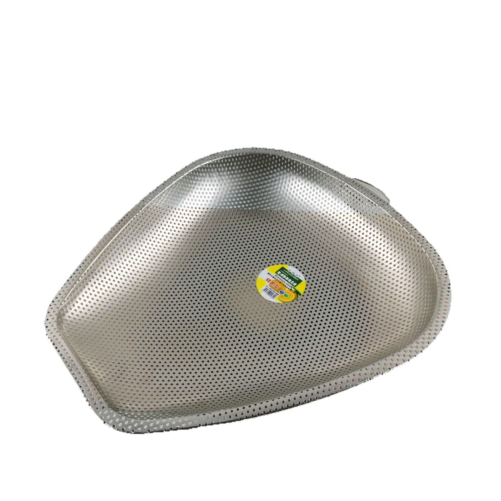 Stainless Steel Colander Aluminum Dustpan Kitchen Household Vegetable Washing Basket Draining Basket Mesh Basket Water Filter Basket Rice Washing Sieve Basin Strainer Basin