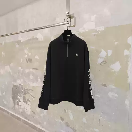 Cross-Border Trendy Brand "Dujia Edition High Quality" Ch's New Half-Zip Lapel Sweatshirt Loose Version for Men and Women