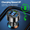 3USB + PD digital display car charger supports super fast charging car charger with one drag four QC3.0 car charger wholesale
