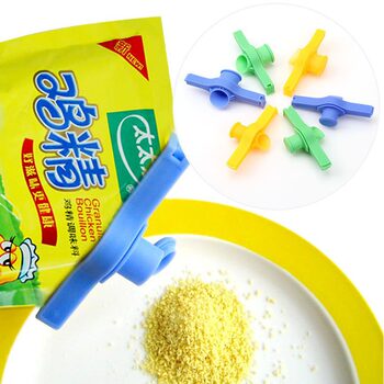 Kitchen food seasoning sealing clip chicken essence sealing clip white sugar salt monosodium glutamate discharge mouth moisture-proof preservation
