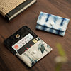 Chinese Style Fabric Tie-Dye Bank Card Holder Id Cosmetics Bag Women's Portable Multi-Card Slot Card Holder Ultra-Thin and Compact