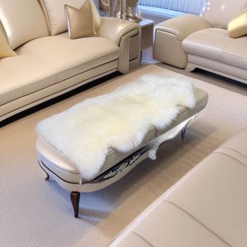 Pure Wool Carpet, Sheepskin Floor Mat, Bay Window Mat, Bedroom Bedside Rug, Bed End Rug, Fur Integrated Chair Cushion, Nordic Style
