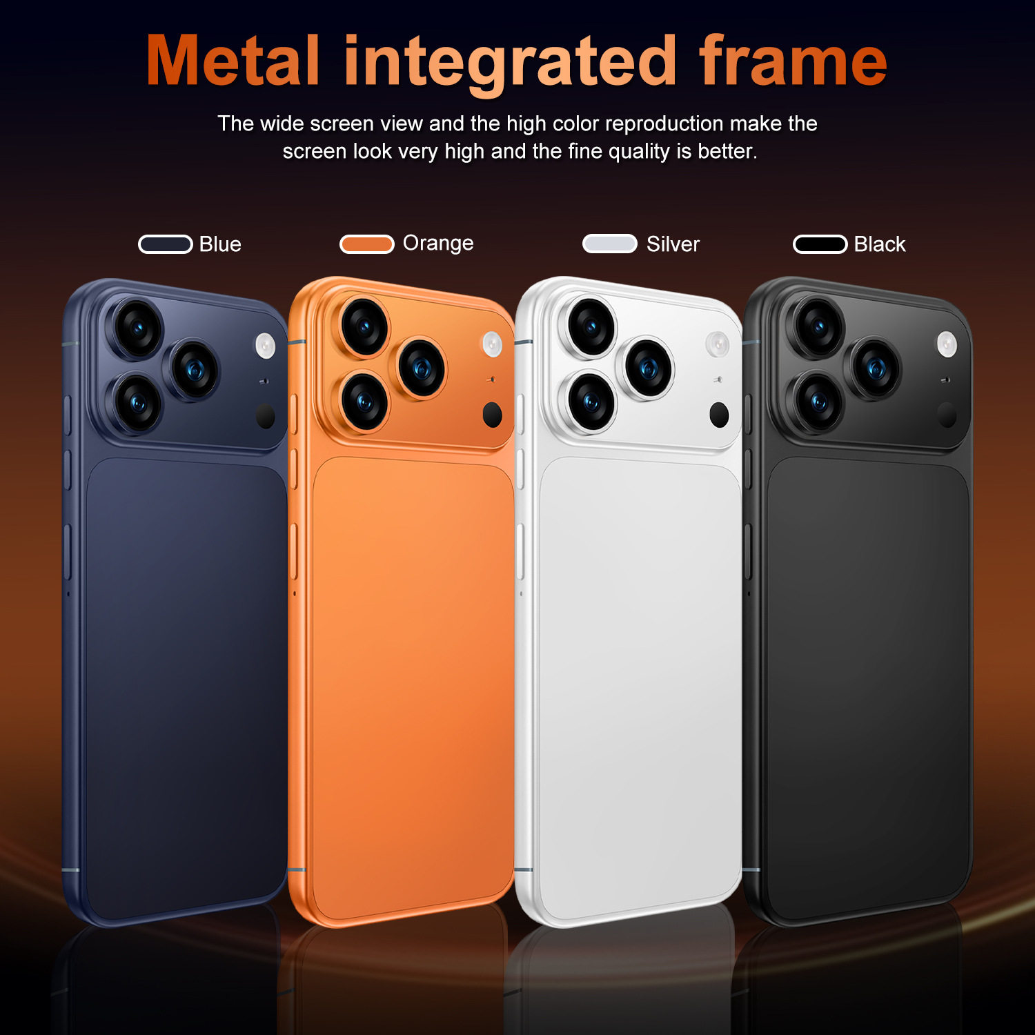 2025热销 跨境手机I17 Pro Max真4G 7.3寸大屏4+64外贸全网通