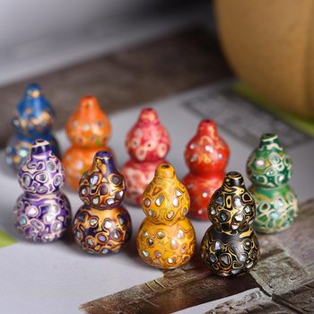 Large lacquer small gourd ornaments pendant handle jewelry handicrafts color lacquer large lacquer craft hand twist gourd hanging pendant