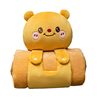 Cartoon Capibala Roll Blanket Three-dimensional Blanket Pillow Blanket Office Nap Air Conditioning Blanket Foldable Women