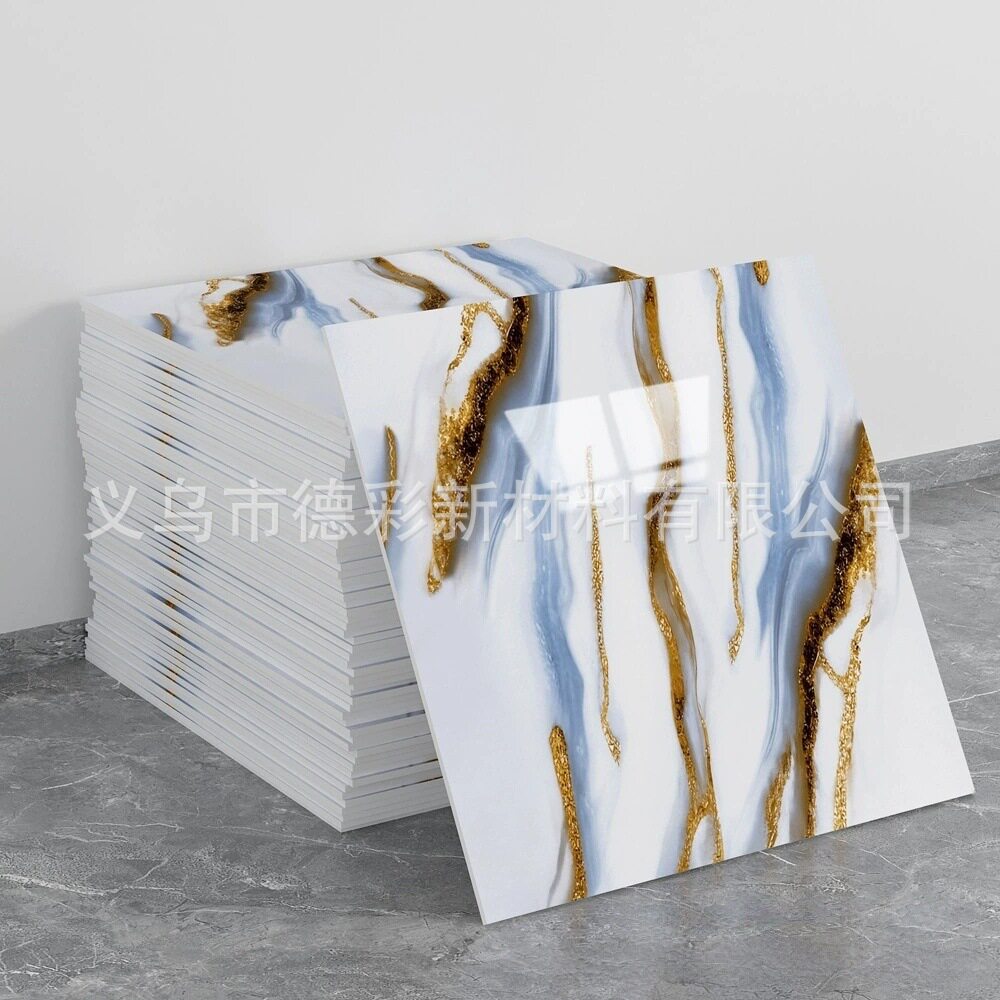 自粘防水仿瓷砖墙贴铝塑板翻新装饰遮丑大理石厨房墙面贴纸卫生间