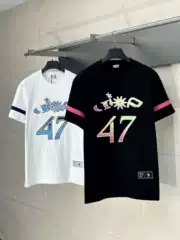 Heavyweight 25S Streetwear New Release Dijia Gradient Color Embroidered Collaboration T-Shirt Unisex