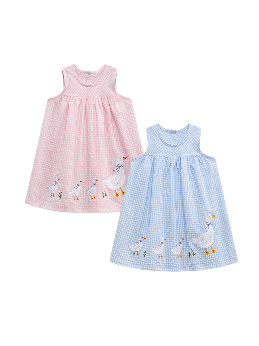 Girls' Slip Dress, Summer Kids' Sleeveless Dress, Cute Girls' Dress