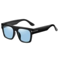 Bright black frame ocean blue C4