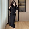 Fashion Autumn and Winter Women's Clothing French Style Tweed Style Chanel Style Elegant Slim Skirt Quilted Two-Piece Suit