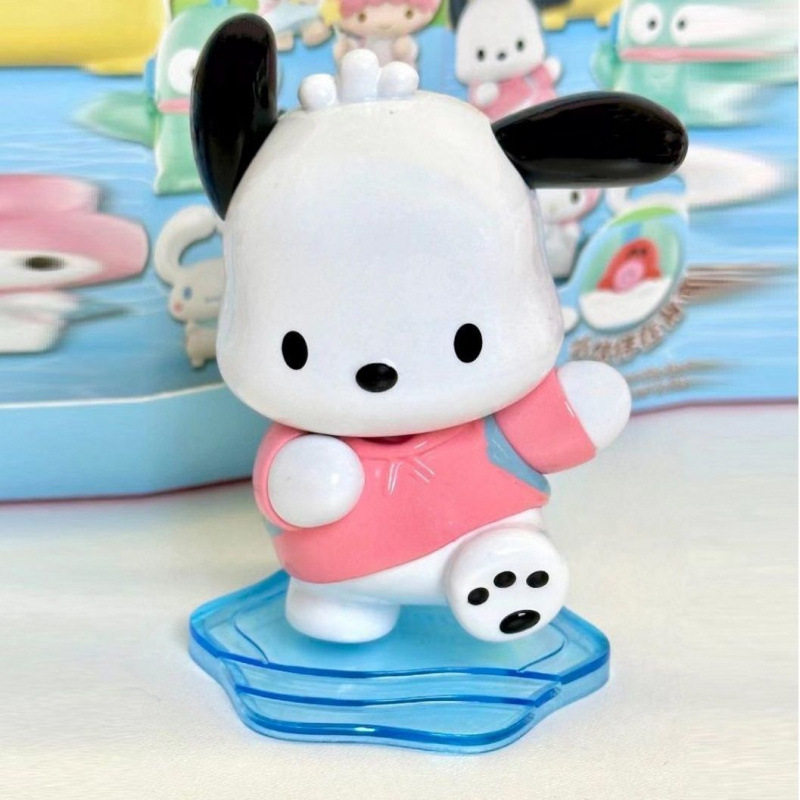 Sanrio Blind Box Back Buddy Pacha Dog Ugly Fish Yugui Dog Kuromi Hand-held Women's Gift Ornaments Birthday