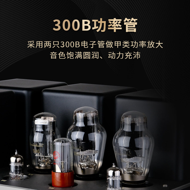Gallbladder machine 300B single-end class A amplifier HIFI household Bluetooth amplifier pure class a electronic tube amplifier fever