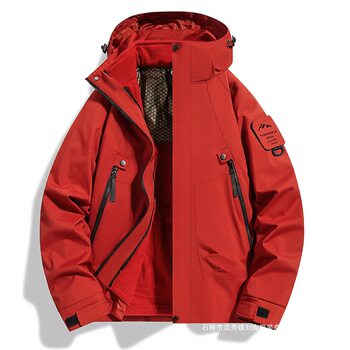 Cross-Border Foreign Trade Xiaohongshu Douyin Live Broadcast Popular Outdoor Three-In-One Jacket Mountain Waterproof Couple Jacket Trendy