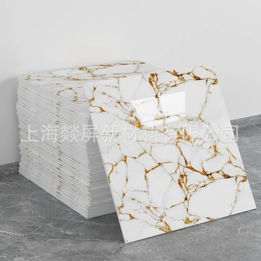 自粘防水仿瓷砖墙贴铝塑板翻新装饰遮丑大理石厨房墙面贴纸卫生间