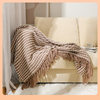 ✅ Chenille Knitted Blanket Office Summer Thin Blanket Sofa Blanket Bean Blanket Air Conditioning Blanket Bed End Blanket Woven Blanket