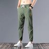Men's Summer Ice Silk Breathable Pants Work Work Wide Pine Nuton Men's Work Ultra-thin Wear-resistant Dirty Work Clothes