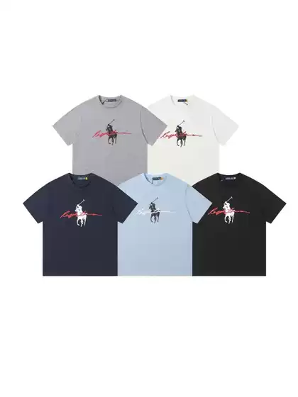 Cross Border 24SS in stock POLO BEAR Joint Crewneck Cubs Ralph Lauren Summer Men and Women Couple Summer