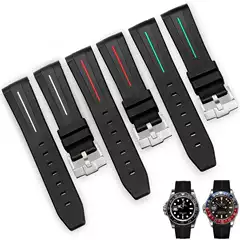For Omega Swatch Joint Planet Series Moon Mercury Curved Rubber Strap Unisex 20mm