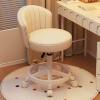 Makeup Chair for Girls' Bedroom, Stool, Makeup Stool, Internet-Famous Dressing Table Chair with Backrest, Manicure Swivel Chair, Home-Use Chair with Backrest