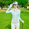 TTYGJ Golf Vest Women's Autumn Comfortable Windproof Slim-fit Zipper Sleeveless Breathable Lightweight Top