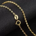 Gold flash 0 necklace 18 inches 45cm