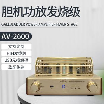 Professional-grade electronic tube pure gallbladder power amplifier fever-grade Bluetooth USB high-end lossless decoding HIFI sound quality
