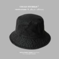 Smooth denim hat black