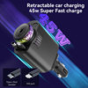 Cross-border purple lamp D1 car mobile phone charger 120W aromatherapy spray star top super fast charge PD30 5 in 1