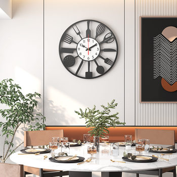 Cross-Border Iron Art Creative Digital European and American Personalized Simple Wall Clock Home Silent Clock Modern Design Decorative Clock