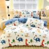 Children's Cartoon Cotton Bed Four-piece Set 100 All Cotton Baby Bed Sheet Quilt Cover Boy Bedding Set