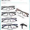 New Metal Hinge Tooth Glasses Frame for Teenagers and Students Tr90 Square Frame Myopia Glasses Frame Danyang Glasses Wholesale