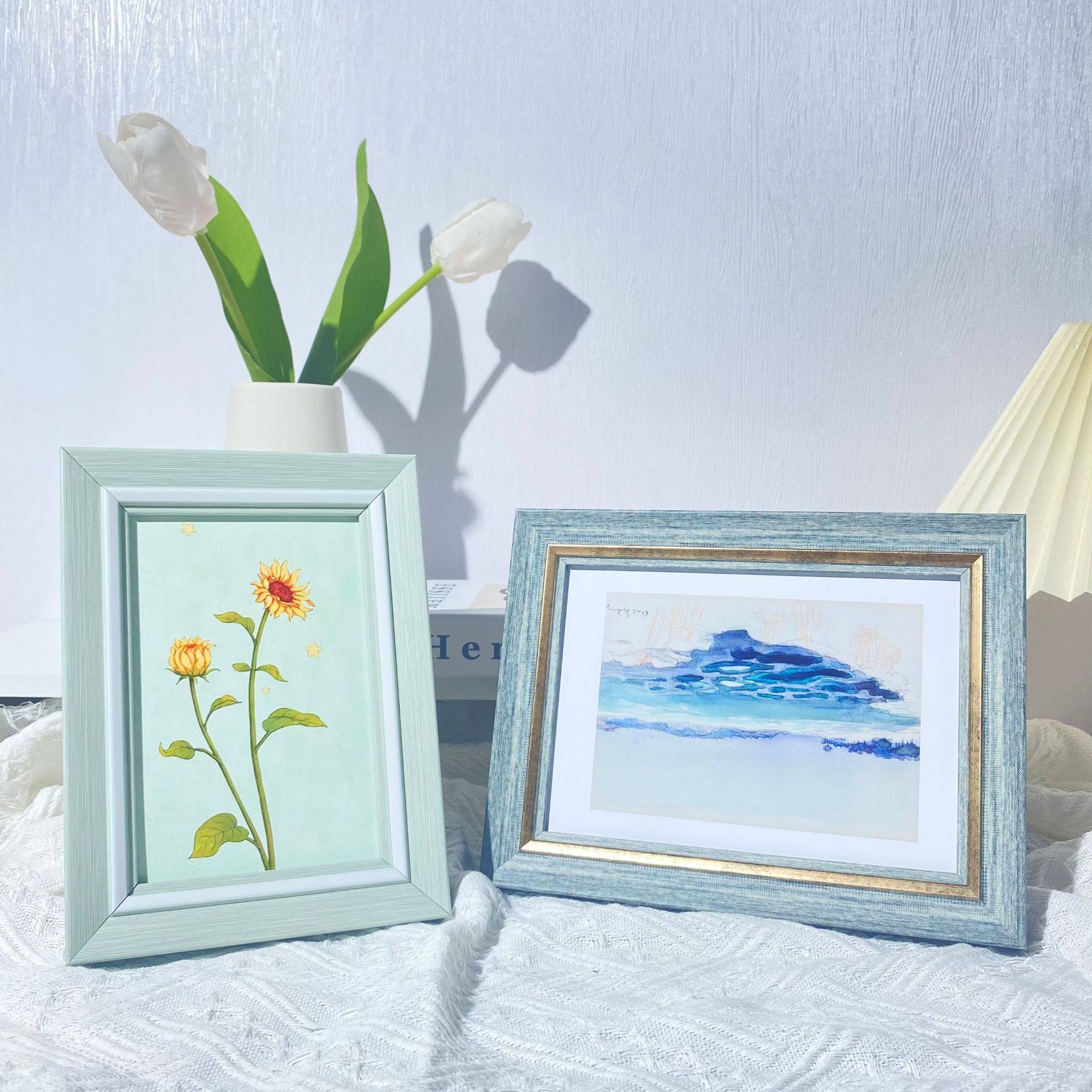 Fresh and simple photo frame wall hanging wholesale 5 inch 6 inch 7 inch 8 inch 10 inch A4 photo studio wedding photo wall frame