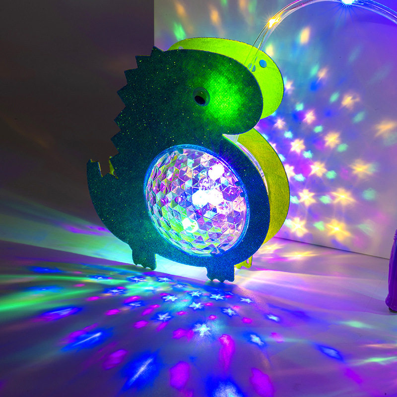 New luminous jade rabbit cartoon star sky ball wave ball portable projection lantern stall hot sale children's flash toys