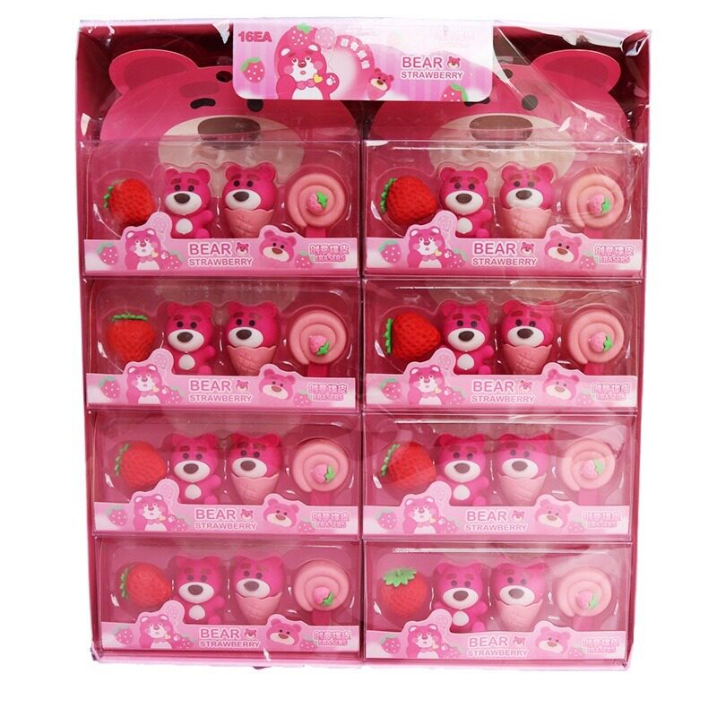 New Kappi Bala Eraser Cute Cartoon High Color Value Boxed Eraser Clean Stationery Prizes for Primary School Students