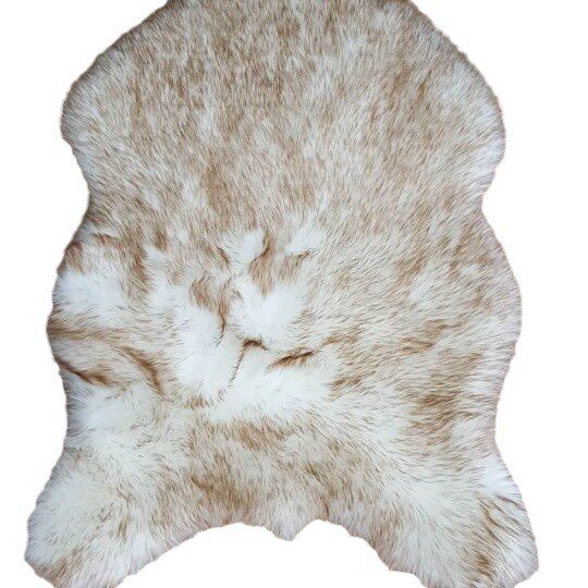 Imitation Wool Carpet Bay Window Faux Sheepskin Modern Simple Long Plush Mat Bedroom Rug Home Irregular Shaped Faux Wool Mat